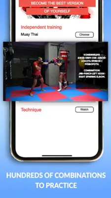 MMA, Boxing, Muay Thai workout android App screenshot 2