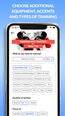 MMA, Boxing, Muay Thai workout android App screenshot 3